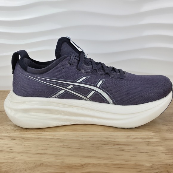 Asics Gel-Nimbus 27 Sneakers Womens Size 10 Indigo Fog Cool Grey Running Shoes - Picture 1 of 12